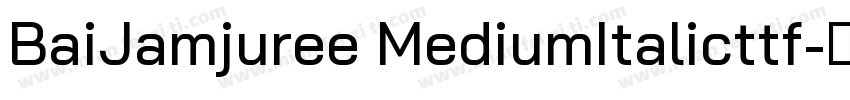 BaiJamjuree MediumItalicttf字体转换